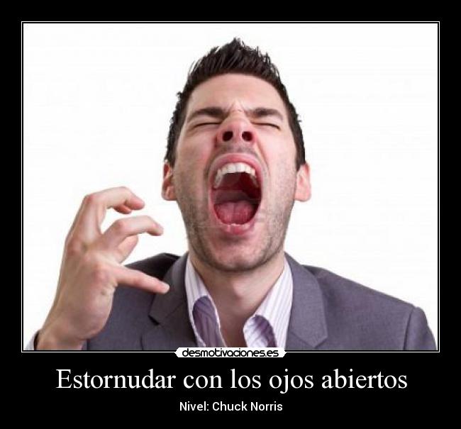 Estornudar con los ojos abiertos -