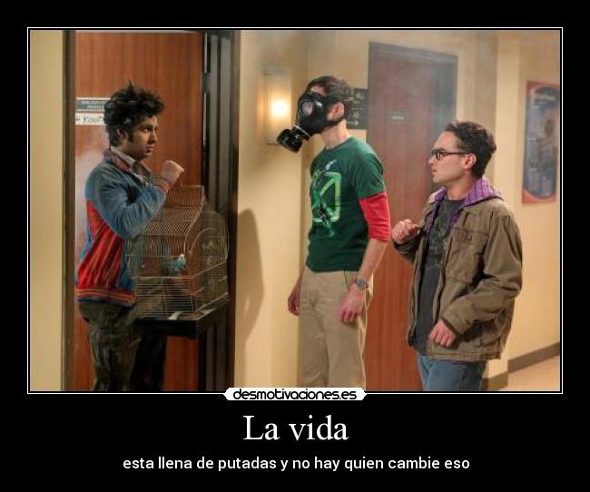 La vida - esta llena de putadas y no hay quien cambie eso