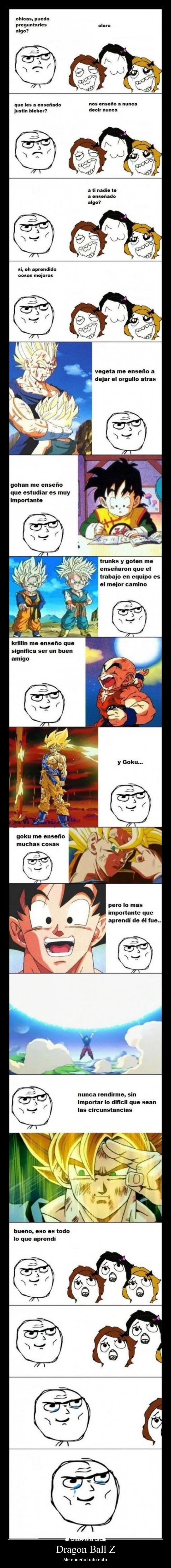 Dragon Ball Z - Me enseño todo esto.