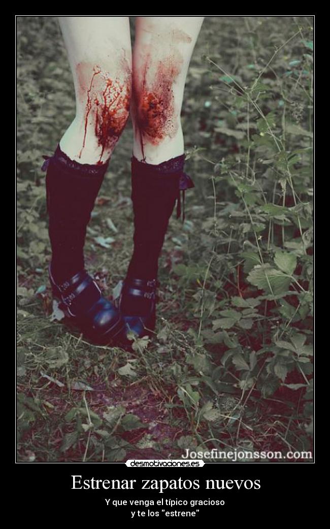 Estrenar zapatos nuevos -