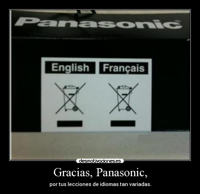 Gracias, Panasonic, -