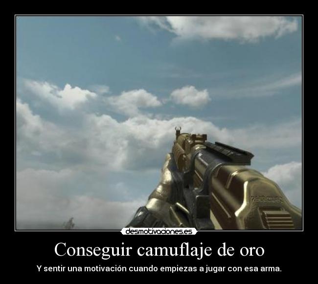 Conseguir camuflaje de oro -