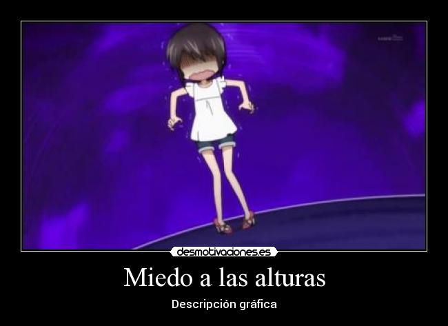 Miedo a las alturas - Descripción gráfica