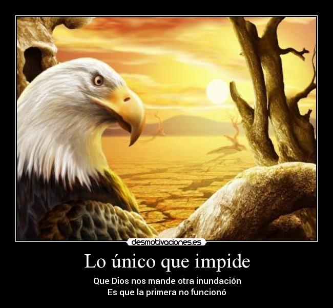 Lo único que impide -