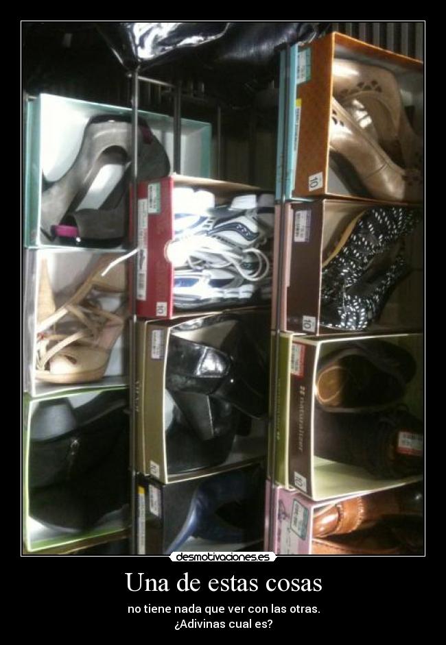 Una de estas cosas - no tiene nada que ver con las otras.
¿Adivinas cual es?