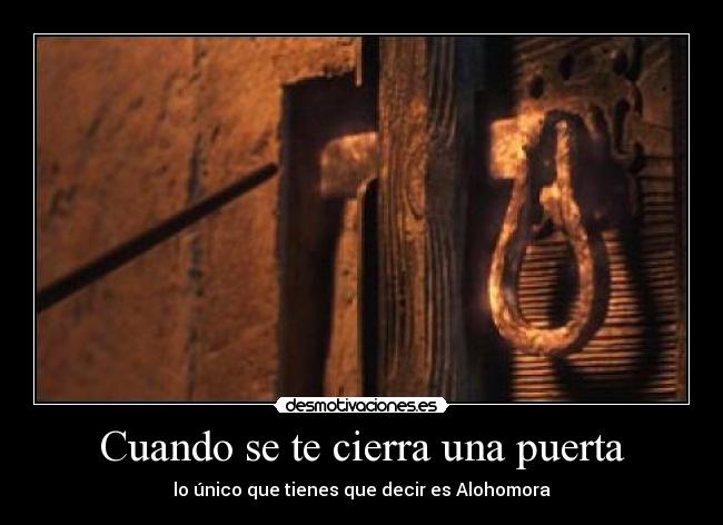 Cuando se te cierra una puerta -