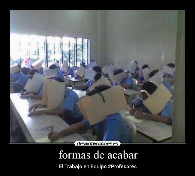 formas de acabar - 