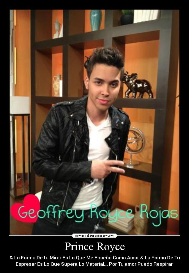 Prince Royce - & La Forma De tu Mirar Es Lo Que Me Enseña Como Amar & La Forma De Tu
Espresar Es Lo Que Supera Lo MateriaL.. Por Tu amor Puedo Respirar ♥