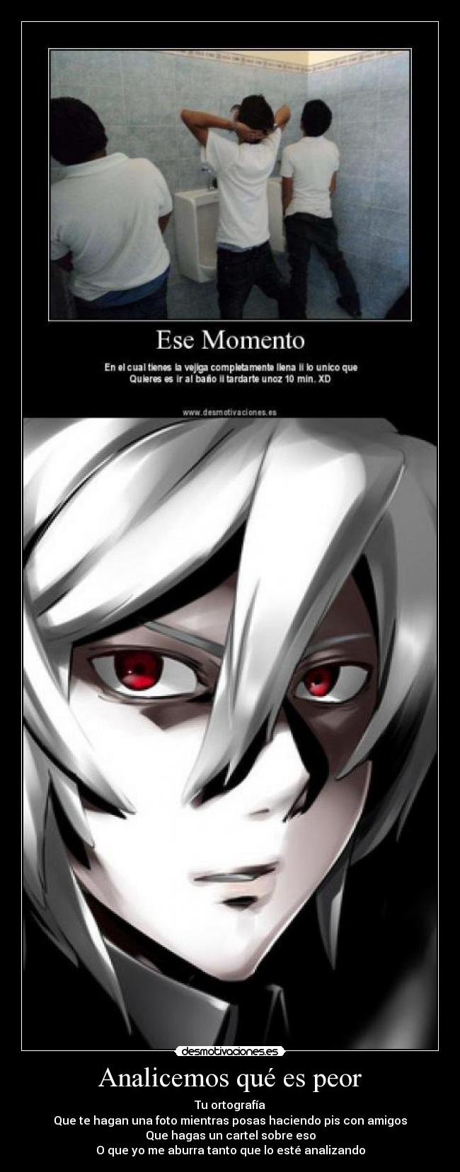 Analicemos qué es peor - 