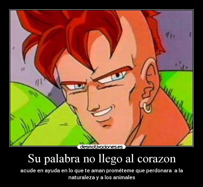 Su palabra no llego al corazon -