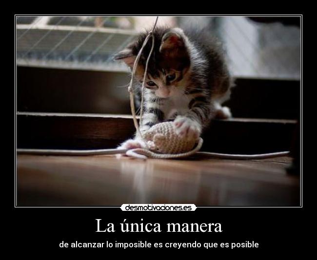 La única manera -