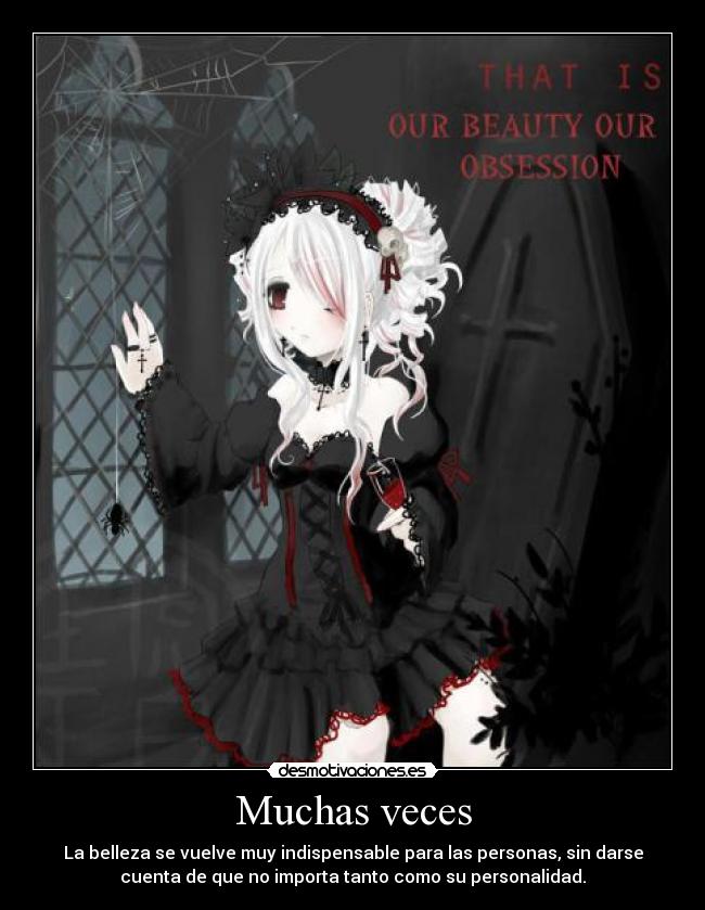 carteles que nuestra belleza nuestra obsesion desmotivaciones