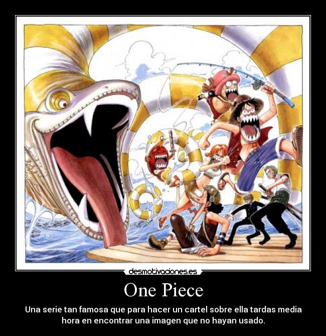 carteles one piece desmotivaciones