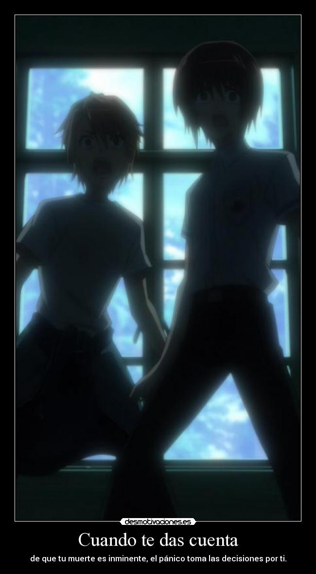 Cuando te das cuenta -