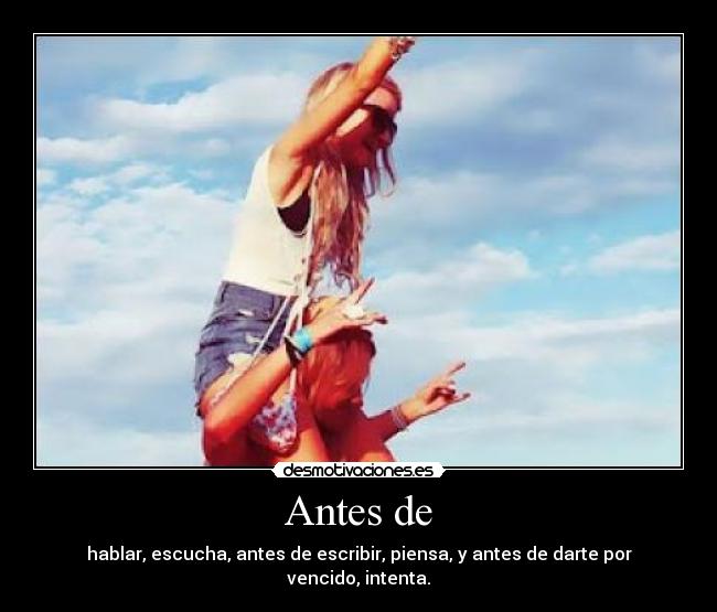 Antes de -
