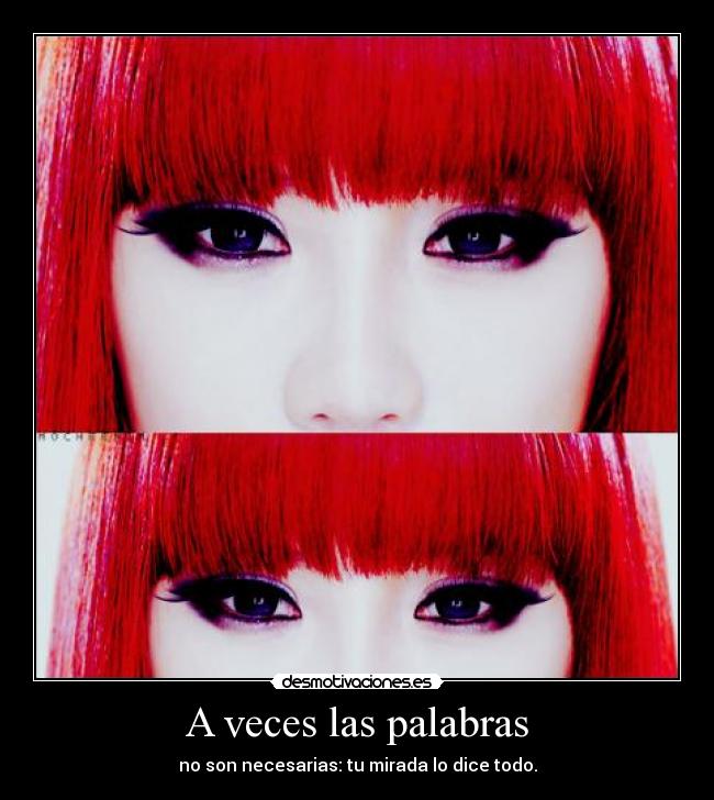 A veces las palabras -