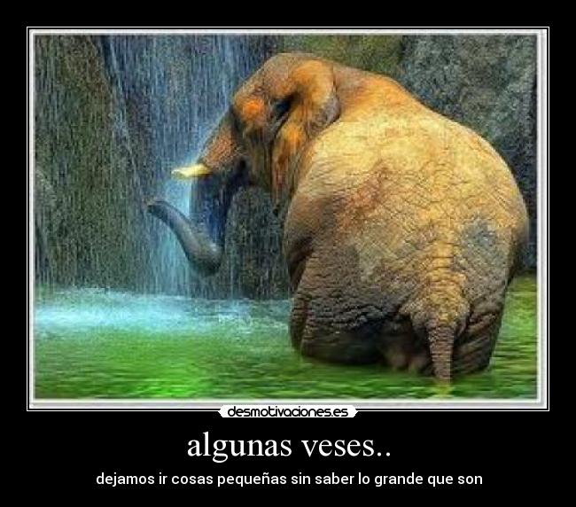 algunas veses.. - 