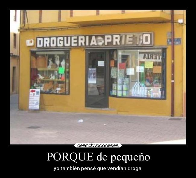 PORQUE de pequeño -