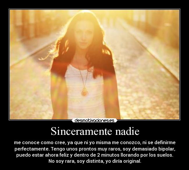 Sinceramente nadie -