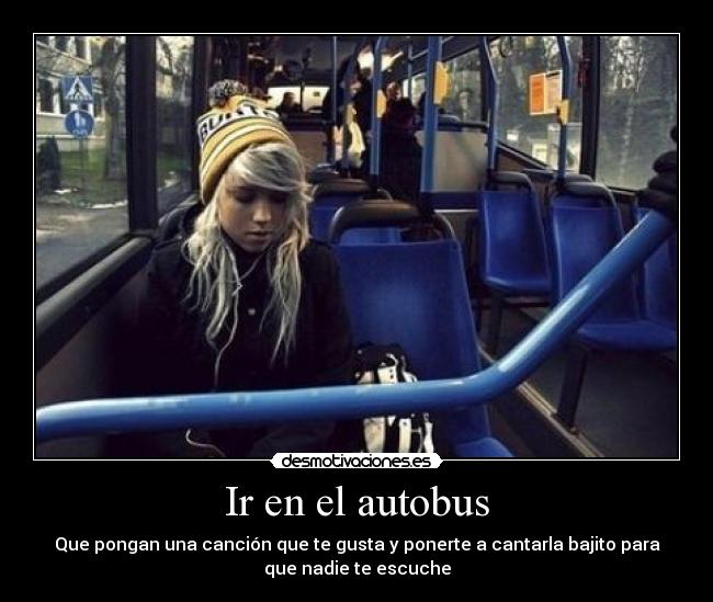 Ir en el autobus -