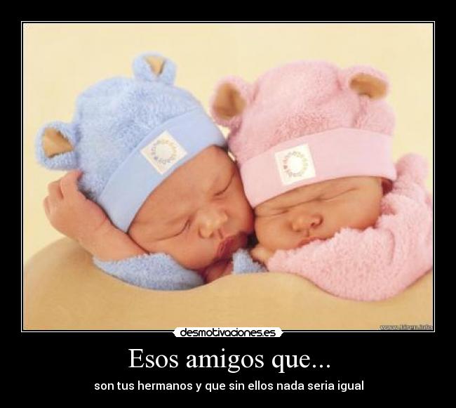 Esos amigos que... - son tus hermanos y que sin ellos nada seria igual