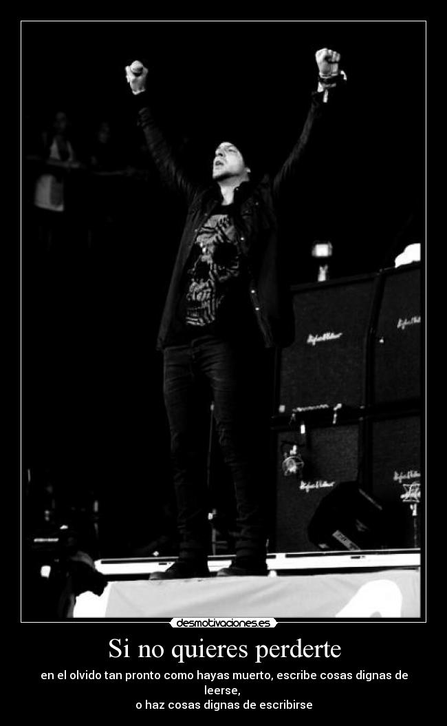 Si no quieres perderte -