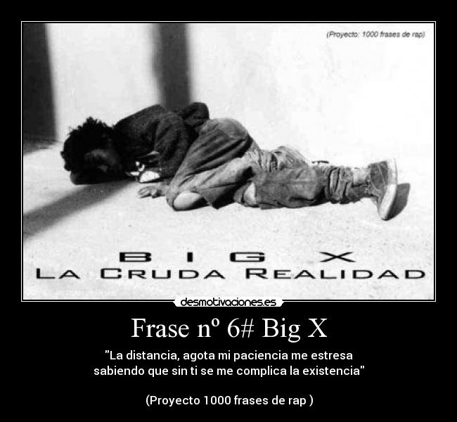 carteles big cada uno por lado frase numero proyecto 1000 frases rap desmotivaciones