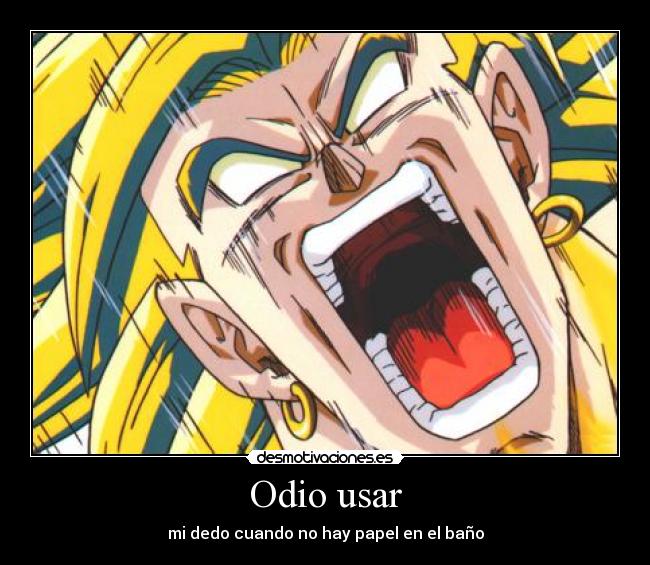 Odio usar - mi dedo cuando no hay papel en el baño