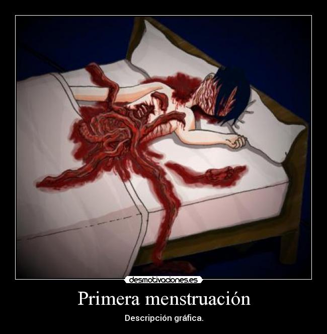 Primera menstruación - Descripción gráfica.