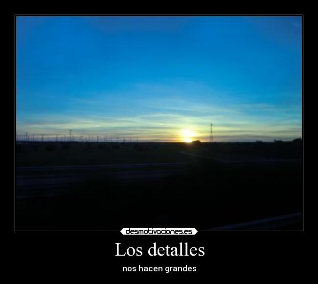 Los detalles - 