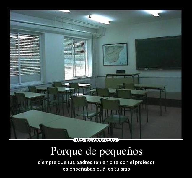 Porque de pequeños -