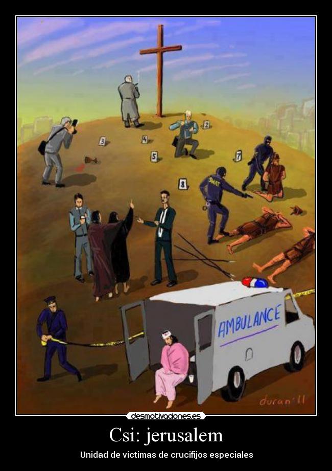 Csi: jerusalem - Unidad de victimas de crucifijos especiales