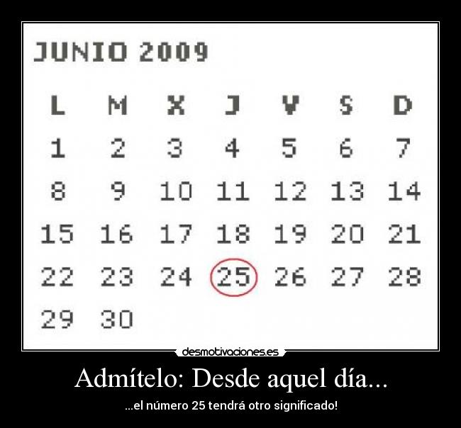 Admítelo: Desde aquel día... -