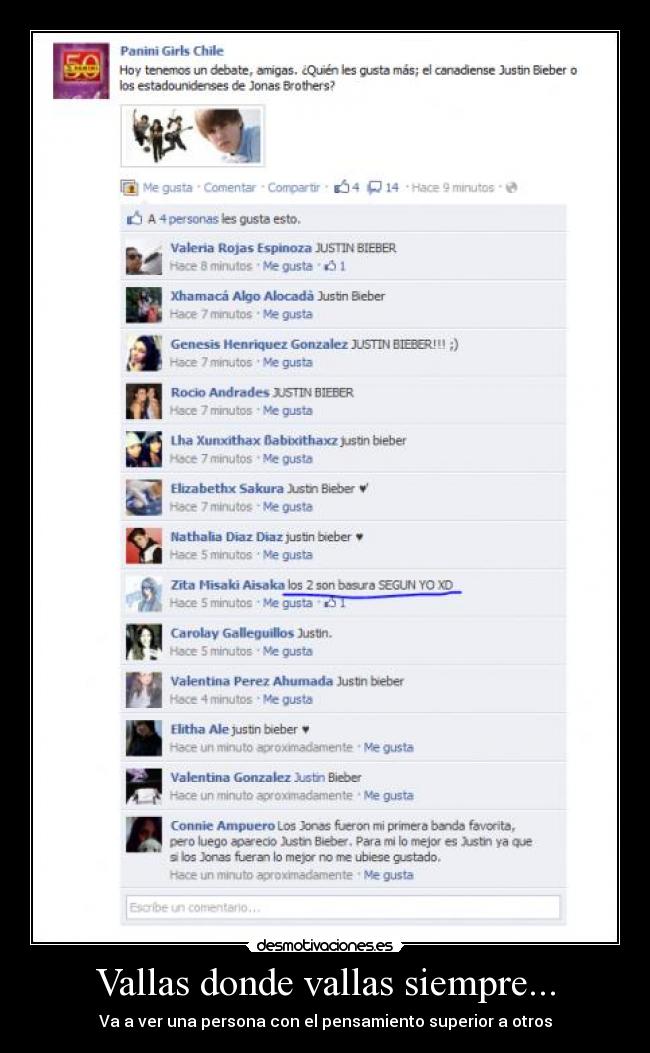 Vallas donde vallas siempre... -