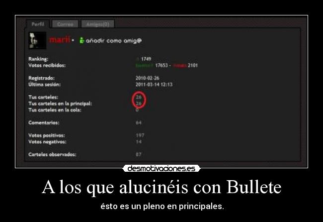 A los que alucinéis con Bullete - ésto es un pleno en principales.