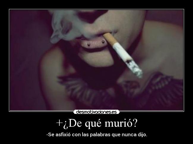 +¿De qué murió? - 