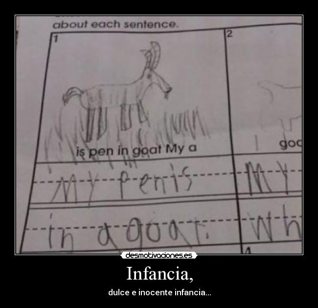 carteles infancia sadsdasd desmotivaciones