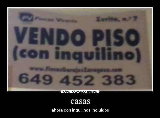 casas - ahora con inquilinos incluidos