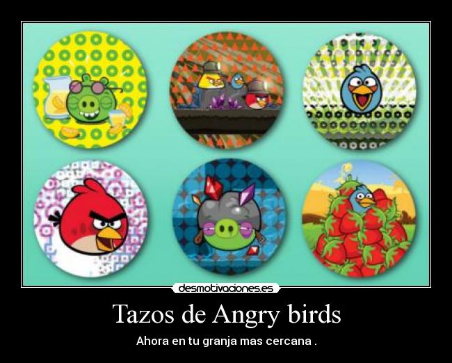 Tazos de Angry birds - 
