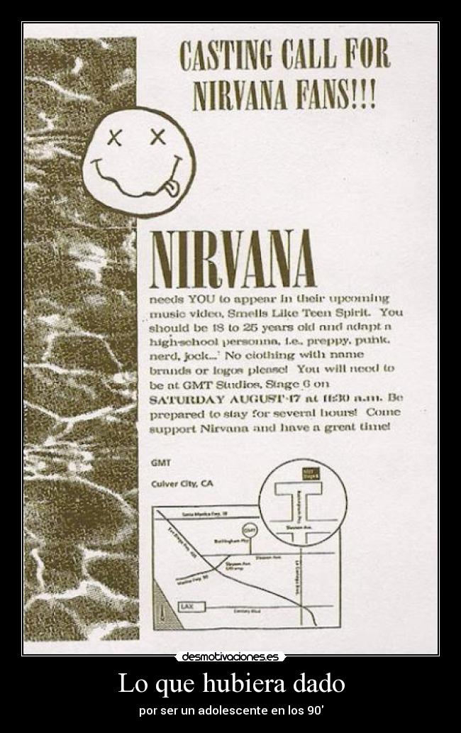 Lo que hubiera dado - por ser un adolescente en los 90