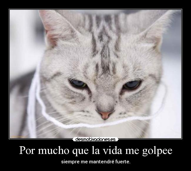 Por mucho que la vida me golpee -