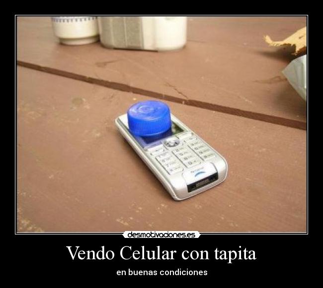 Vendo Celular con tapita -