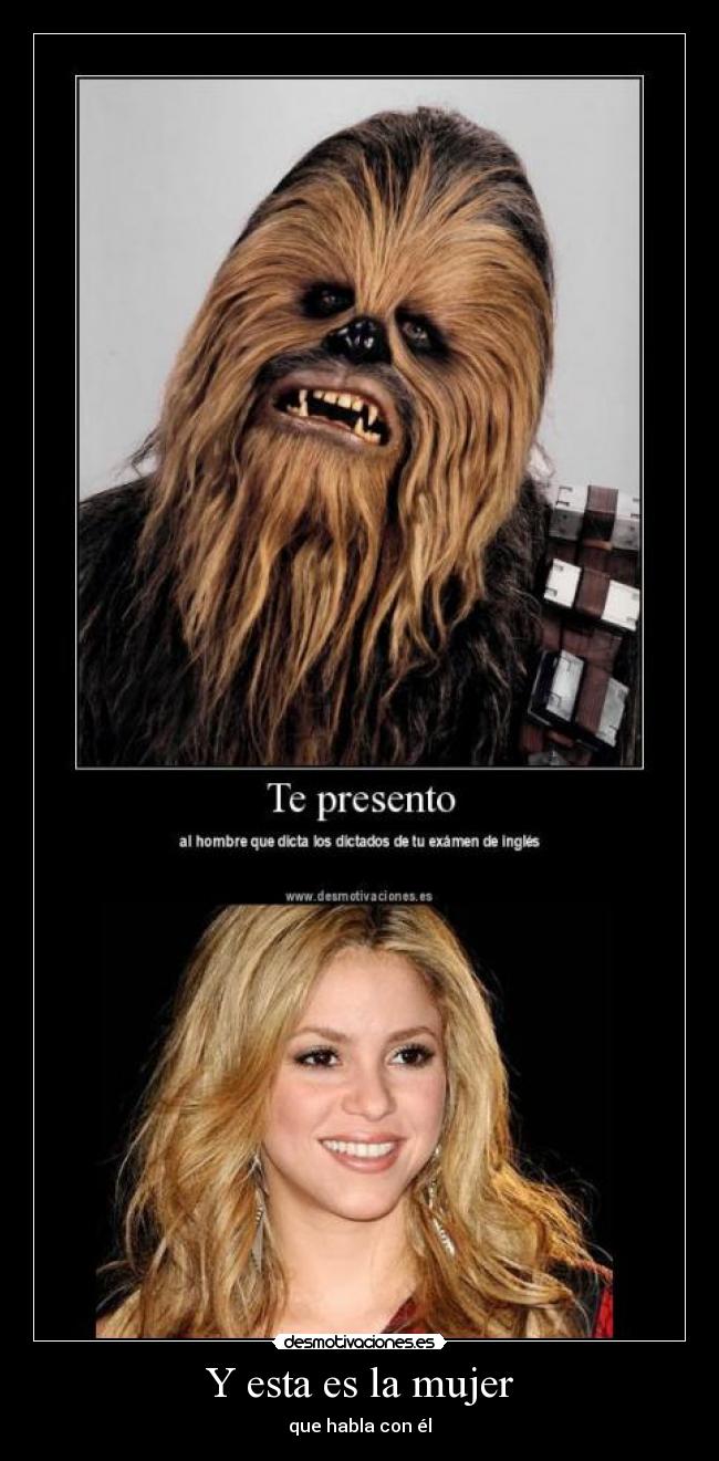 carteles mujer ingles shakira impresionante desmotivaciones