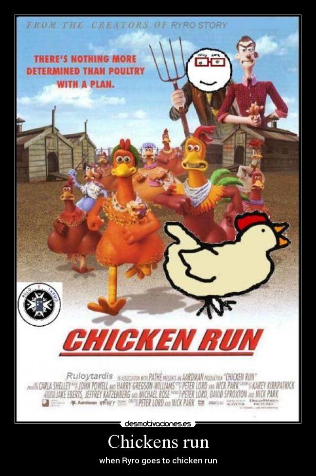 Chickens run Desmotivaciones