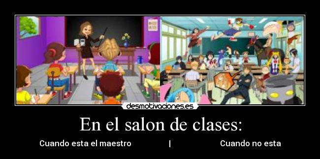 En el salon de clases: -