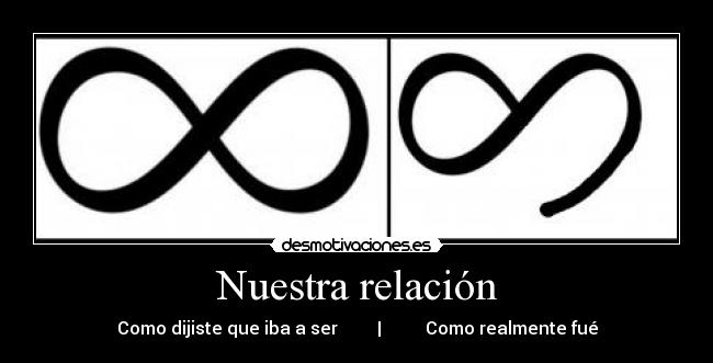 Nuestra relación - Como dijiste que iba a ser | Como realmente fué