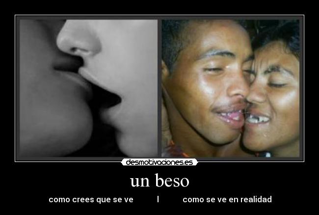 un beso -