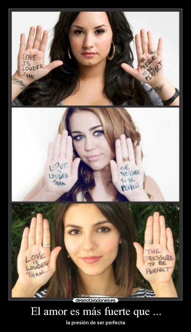El amor es más fuerte que ... - la presión de ser perfecta