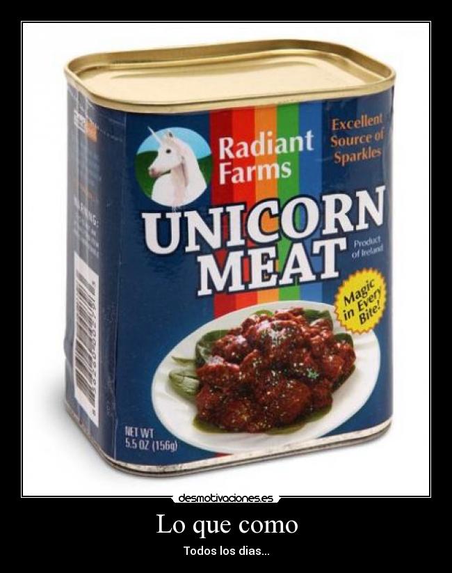 Lo que como - Todos los dias...