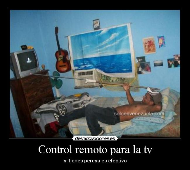 Control remoto para la tv - si tienes peresa es efectivo